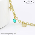 74581 pulseras baratas del oro de 14k del turco de la joyería de la moda de Xuping para las mujeres